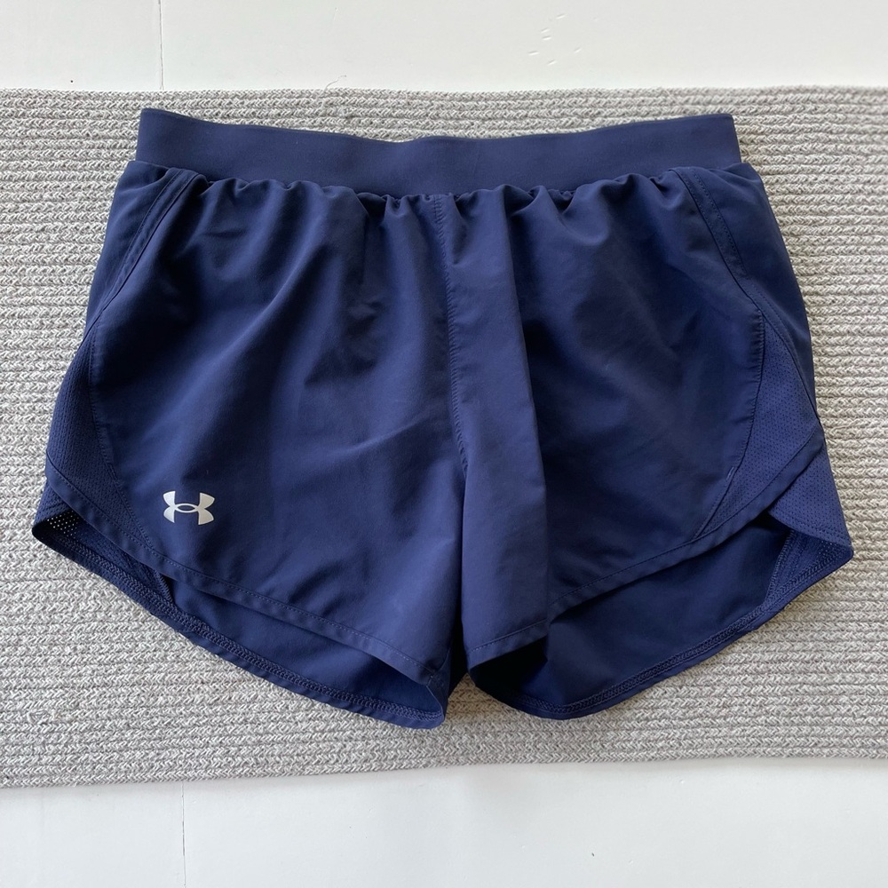 Under Armour Navy Blue Running Shorts Size Small